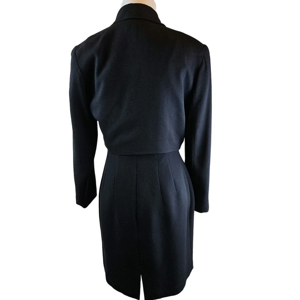 Vintage Tootsies black cocktail dress‎ with jacket, size 6